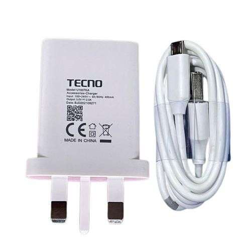 Tecno Tecno U060TKA Fast Charger USB Wall Adapter 5V/2A - Linkphones Center
