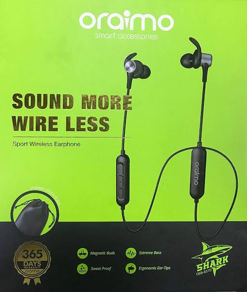 Oraimo Shark OEB-E57D Sport Wireless Earphones Price in Kenya - LinkPhones Center