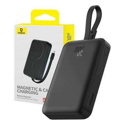 Baseus Magnetic Mini Wireless 10000MAH 30W Black - Linkphones Center