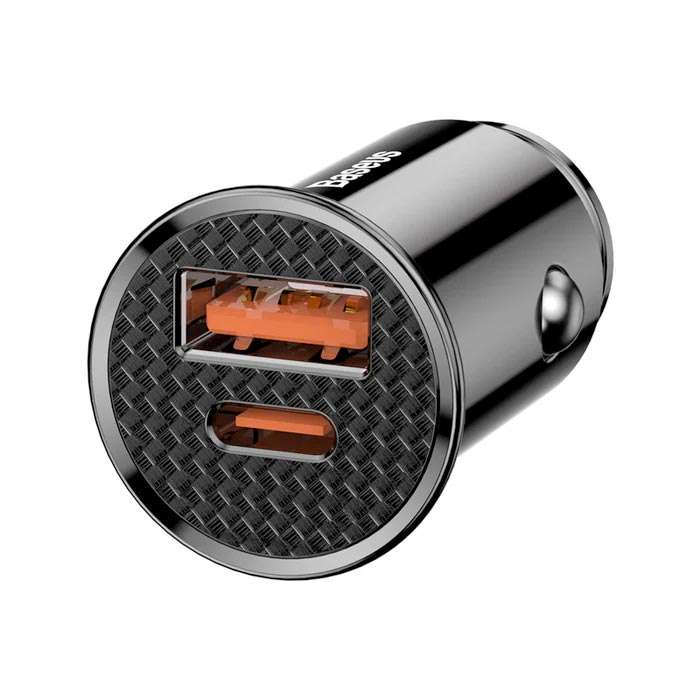 Baseus 30W Square Metal PPS Fast Car Charger - Linkphones Center