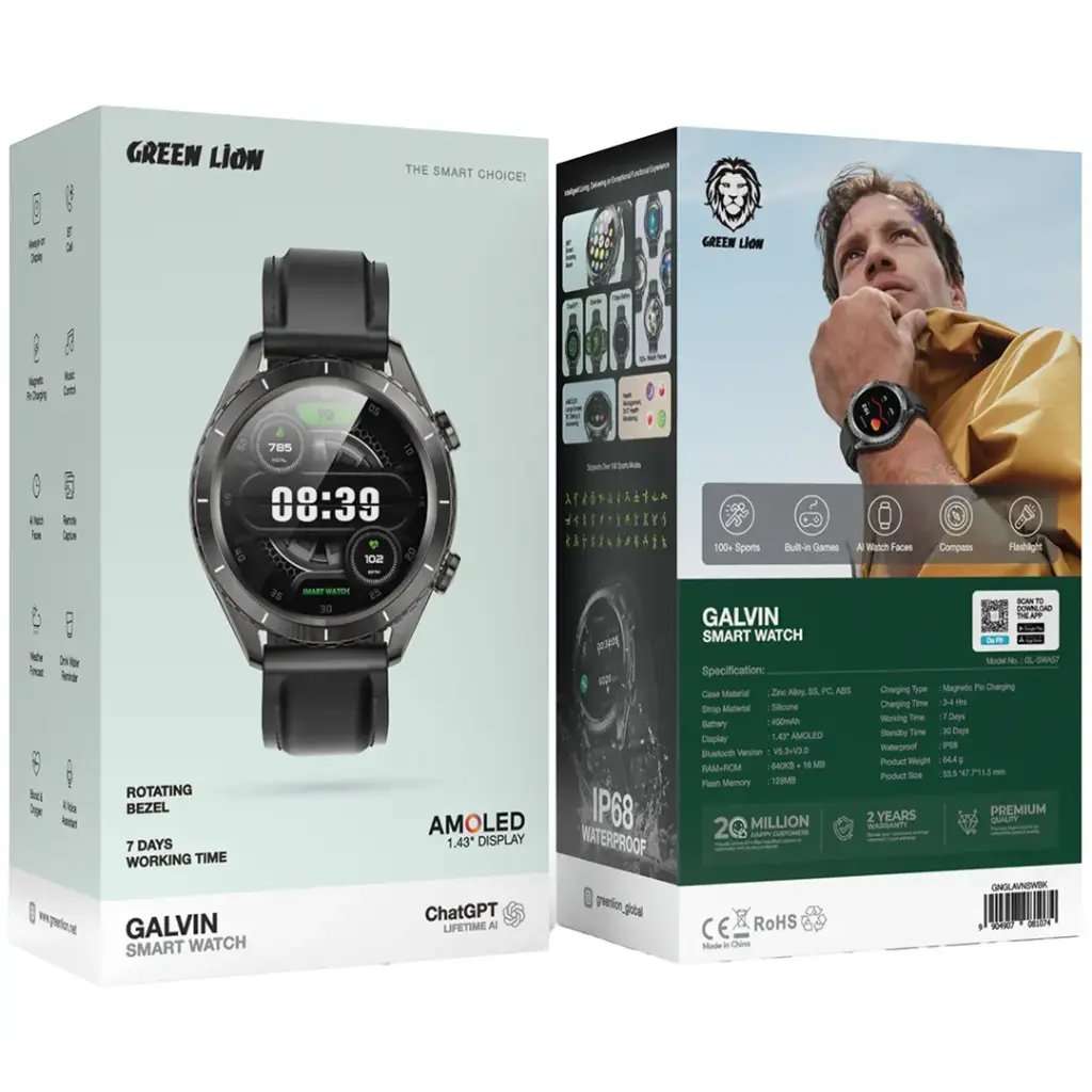 Green Lion Galvin Smart Watch - Linkphones Center