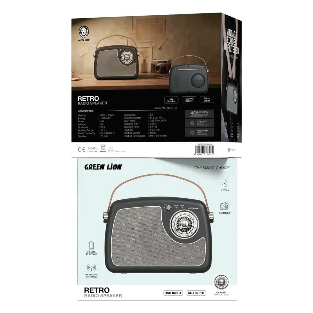 Green Lion Retro Radio Speaker Price in Kenya | Linkphones Center