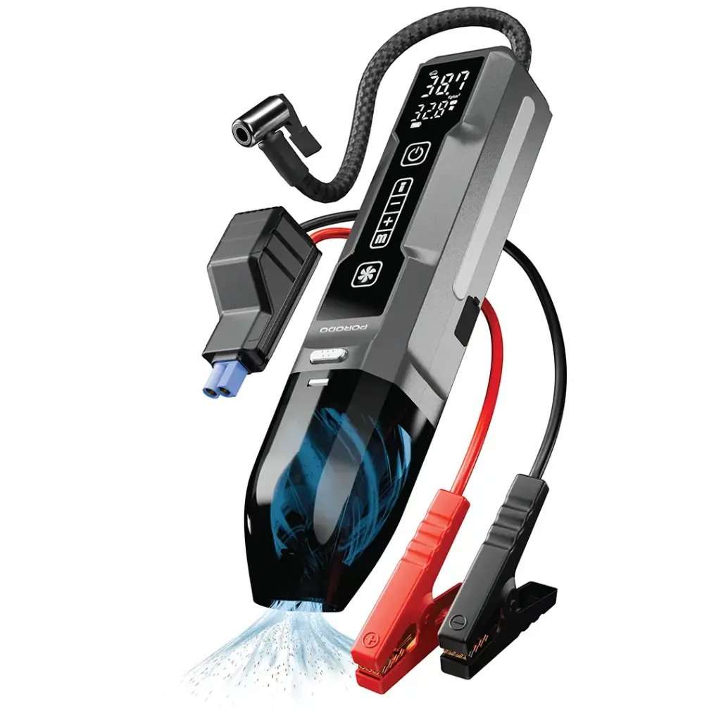 Porodo Ignatov 4-1 Jumpstarter + Vaccum with Tyre Inflator - Linkphones Center