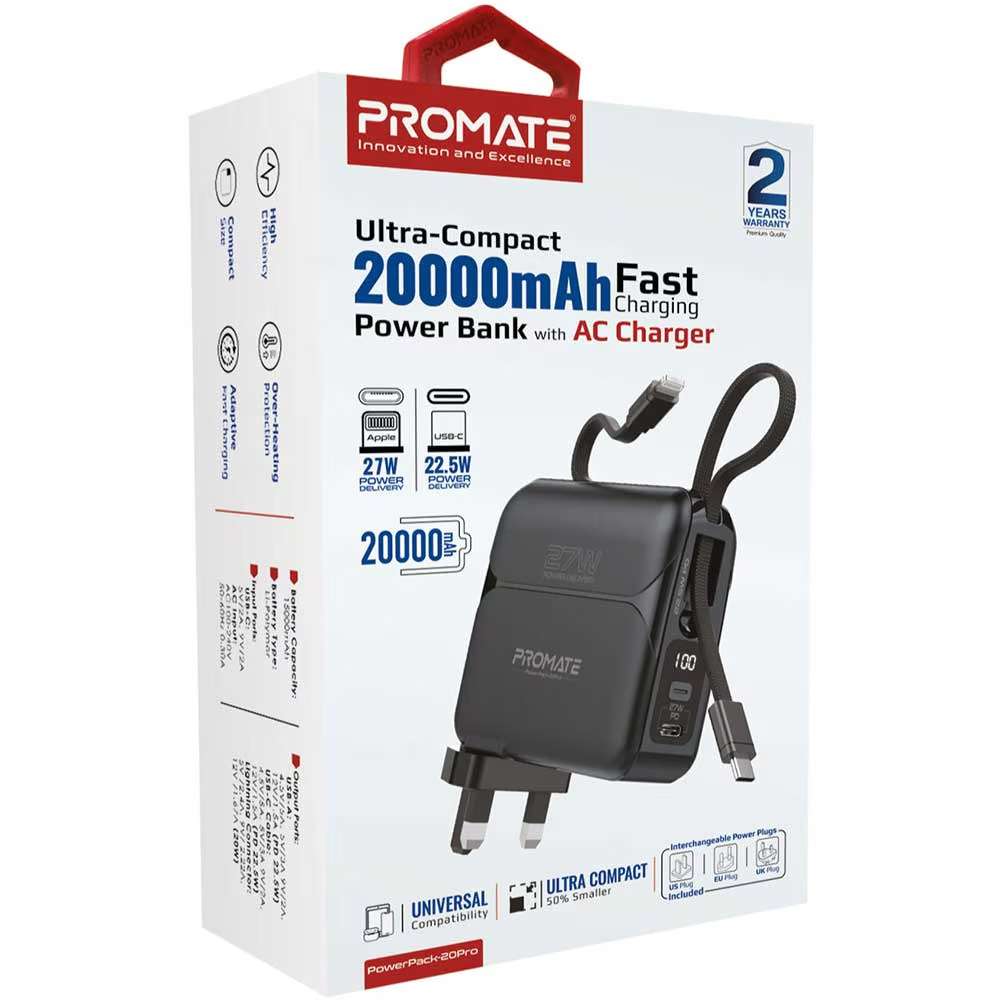 Promate Powerpack 20 Pro - Linkphones Center