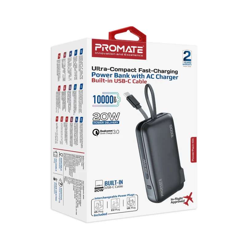 Promate Powerpack 10000mAh - Linkphones Center