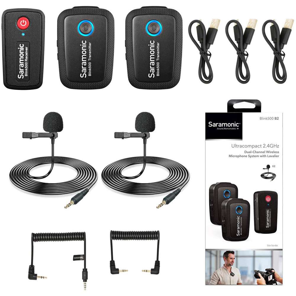 Saramonic Blink500 B2+ 4 in-1 Microphone - Linkphones Center